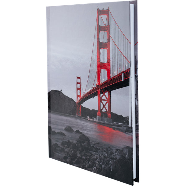 Notebook Axent R&B Bridge 8457-3-A, A5, 96 sheets,  squared, hard cover