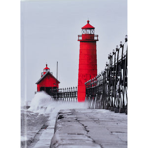 Notebook Axent R&B Lighthouse 8457-4-A, A5, 96 sheets,  squared, hard cover