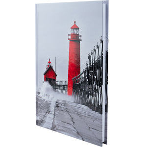 Notebook Axent R&B Lighthouse 8457-4-A, A5, 96 sheets,  squared, hard cover
