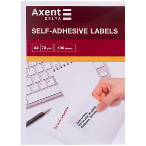 Labels with adhesive layer Delta D4472-A, A4, 105x58 mm, 10pcs/sheet