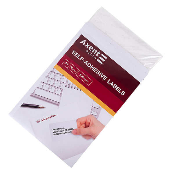 Labels with adhesive layer Delta D4472-A, A4, 105x58 mm, 10pcs/sheet