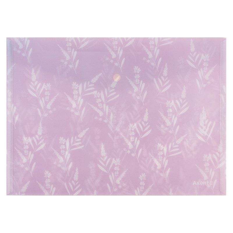 Knopfmappe Axent Lavendel-3 1495-38-A, A4