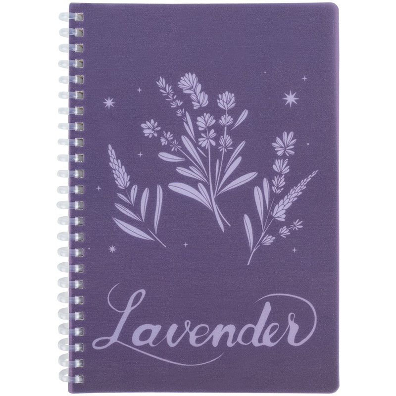Spiralnotizbuch Axent Lavender 4 8033-4-A, A5, 80 Blatt, Zelle, Kunststoffabdeckung