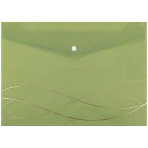 Folder with button Axent Waves-3 1495-42-A, A4