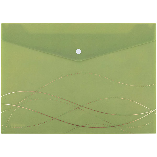 Folder with button Axent Waves-3 1495-42-A, A4