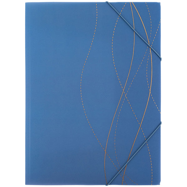 Folder with elastic bands Axent Waves-2 1509-41-A, A4