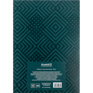 Notizbuch für Notizen Axent 4781-1-A, A4, 48 Blätter, Zelle, dunkelgrün