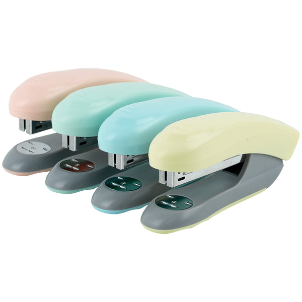 Stapler  № 24/6 Axent Welle-2 4820-09-A, plastic, 20 sheets, Pastelini, neo mint
