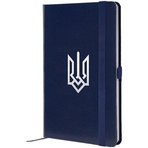 Notizbuch Axent Partner Wappen 8201-02-6-A, 125x195 mm, 96 Blatt, Zelle, blau