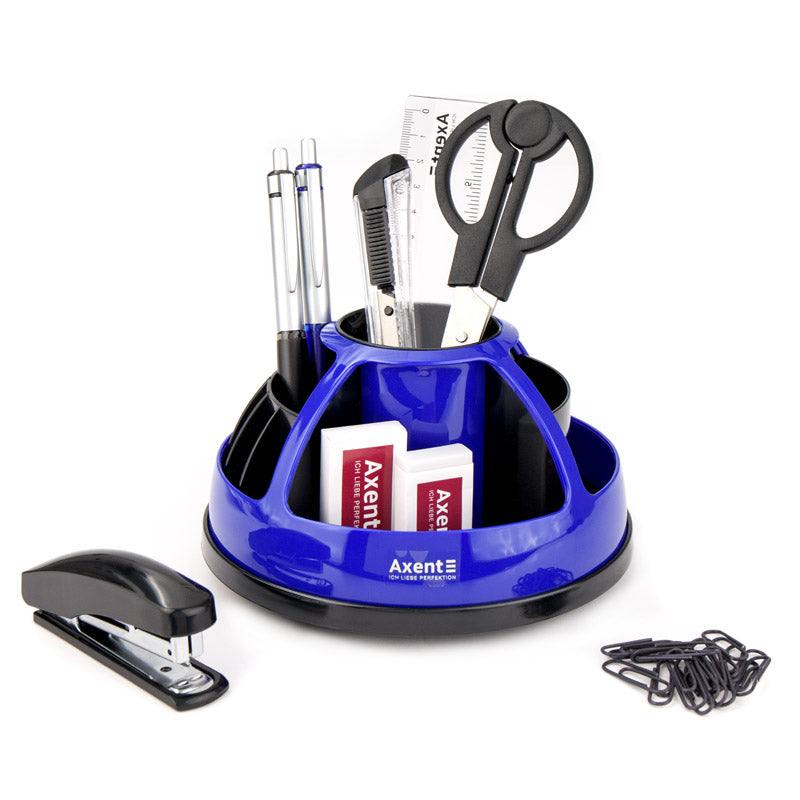 Schreibtischset Axent Duoton 2104-02-A, 9-teilig, blau