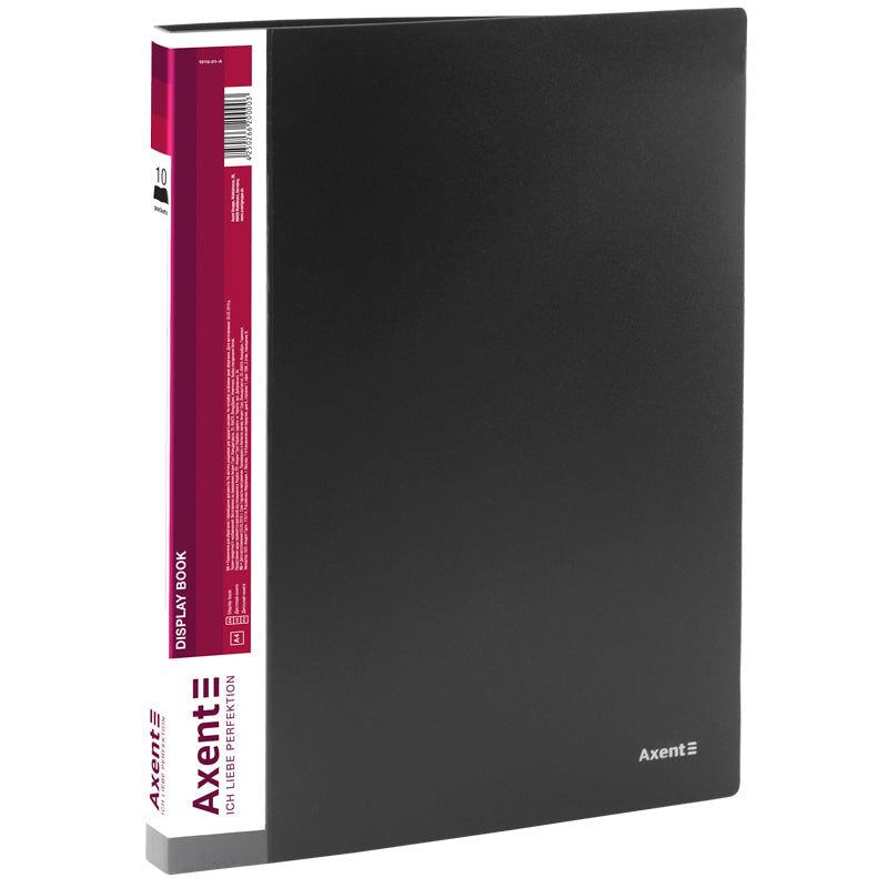 Sichtbuch Axent 1010-01-A, A4, 10 Hüllen, schwarz