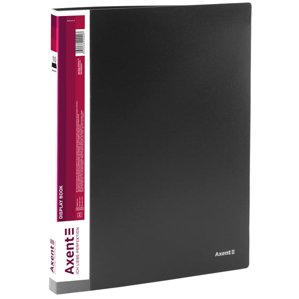 Sichtbuch Axent 1010-01-A, A4, 10 Hüllen, schwarz