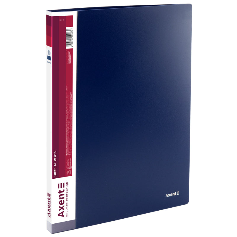 Sichtbuch Axent 1010-02-A, A4, 10 Hüllen, blau