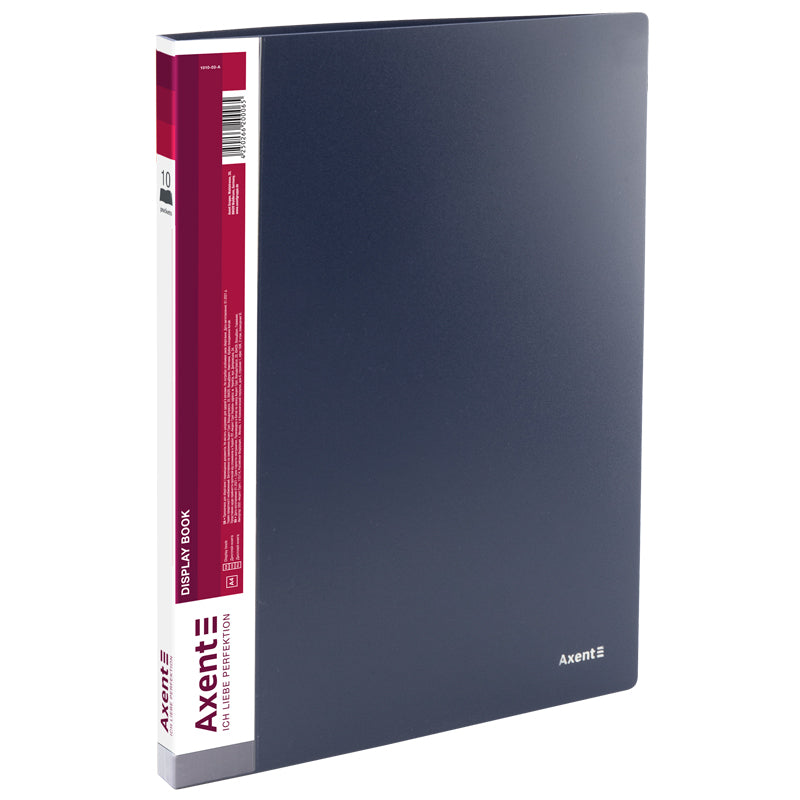 Sichtbuch Axent 1010-03-A, A4, 10 Hüllen, grau