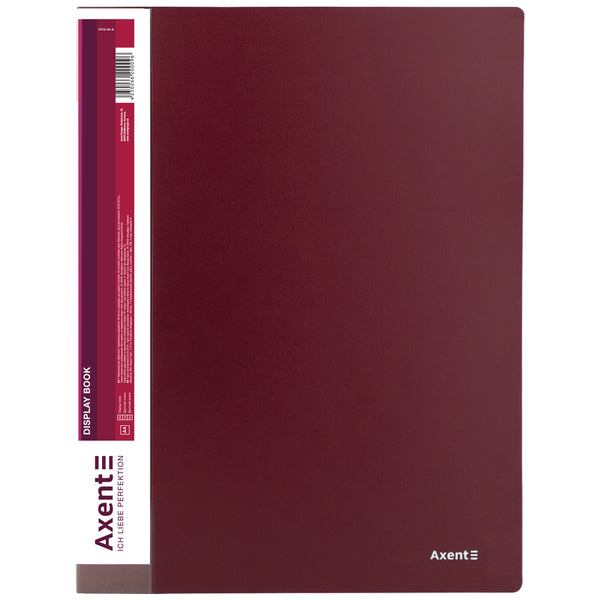 Sichtbuch Axent 1010-04-A, A4, 10 Hüllen, bordeauxrot