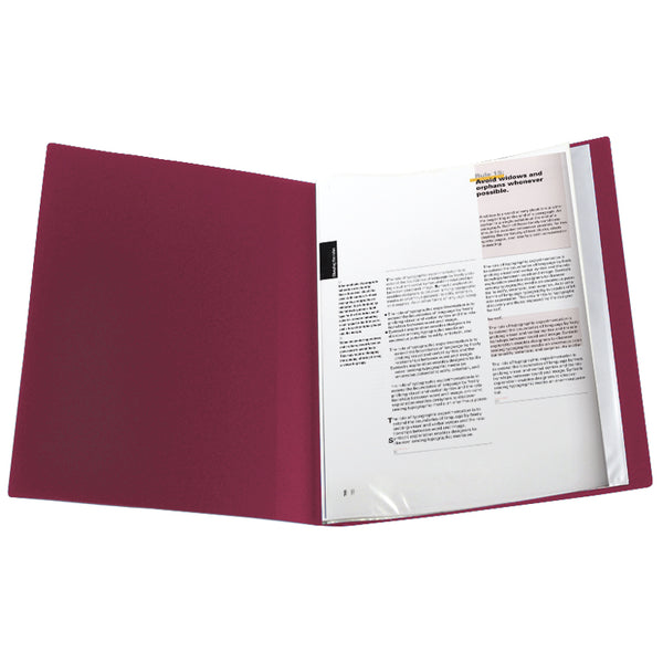 Sichtbuch Axent 1010-04-A, A4, 10 Hüllen, bordeauxrot