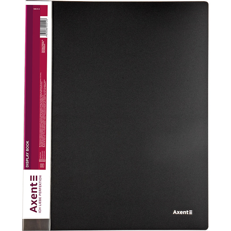 Sichtbuch Axent 1020-01-A, A4, 20 Hüllen, schwarz