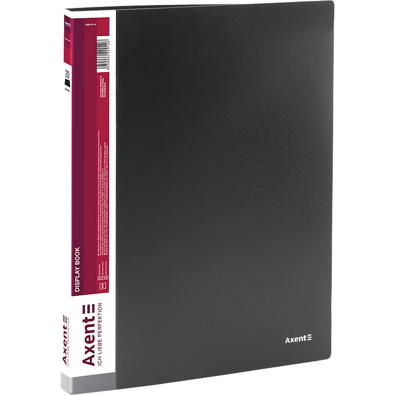 Sichtbuch Axent 1020-01-A, A4, 20 Hüllen, schwarz