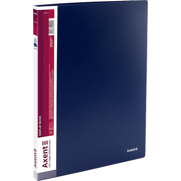 Sichtbuch Axent 1020-02-A, A4, 20 Hüllen, blau