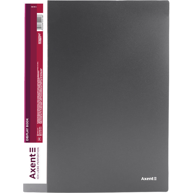 Sichtbuch Axent 1020-03-A, A4, 20 Hüllen, grau