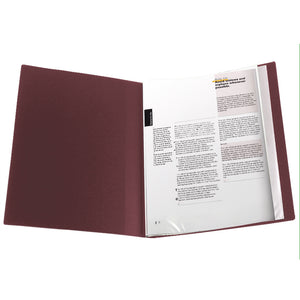 Display-book, 20 files, bordo