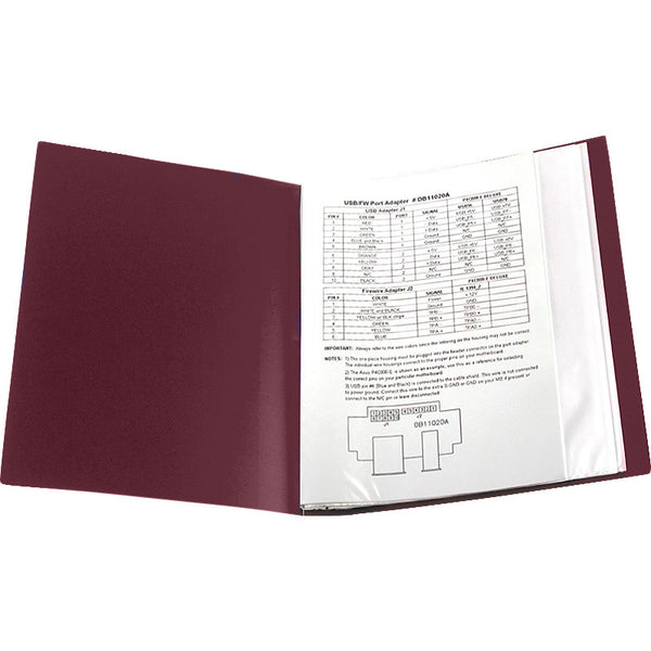 Sichtbuch Axent 1030-04-A, A4, 30 Hüllen, bordeauxrot