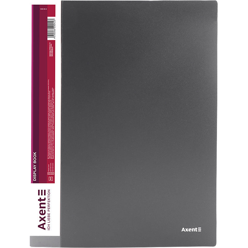 Sichtbuch Axent 1040-03-A, A4, 40 Hüllen, grau
