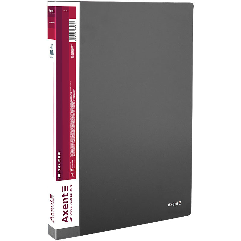 Sichtbuch Axent 1040-03-A, A4, 40 Hüllen, grau