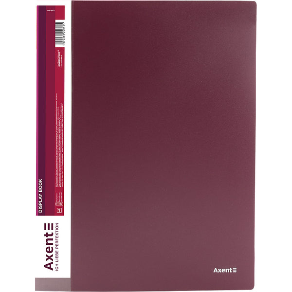 Sichtbuch Axent 1040-04-A, A4, 40 Hüllen, bordeaux