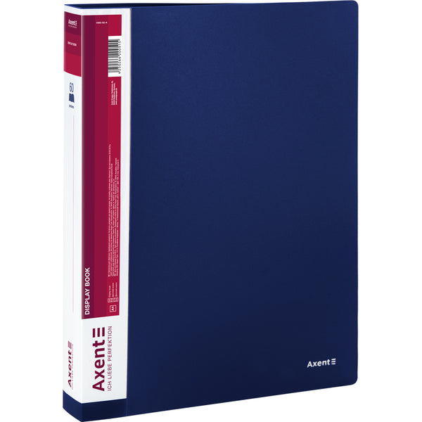 Sichtbuch Axent 1060-02-A, A4, 60 Hüllen, blau