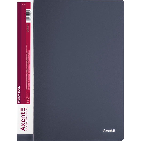 Sichtbuch Axent 1060-03-A, A4, 60 Hüllen, grau