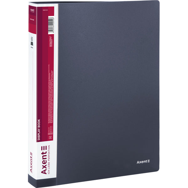Sichtbuch Axent 1060-03-A, A4, 60 Hüllen, grau