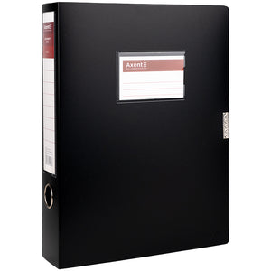 Ordner-Box mit Klettverschluss Axent 1760-01-A, A4, 60 mm, Schwarz