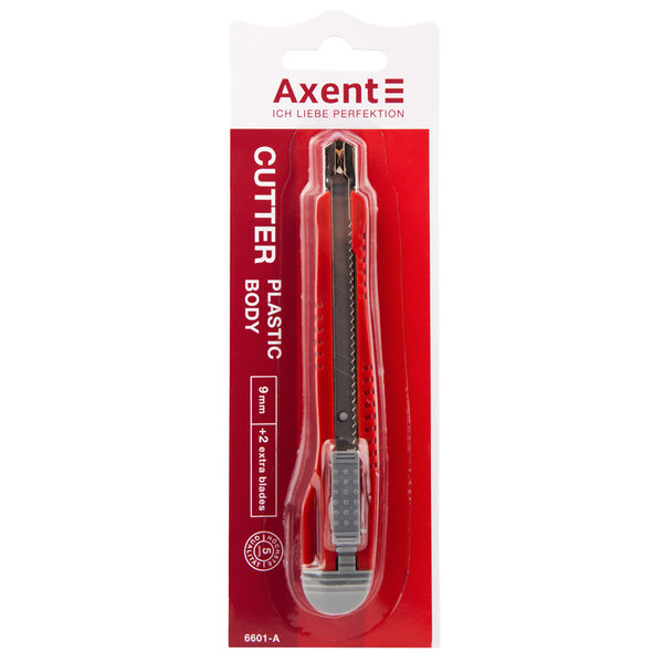 Cuttermesser Axent 6601-A mit Metallführung, 9 mm