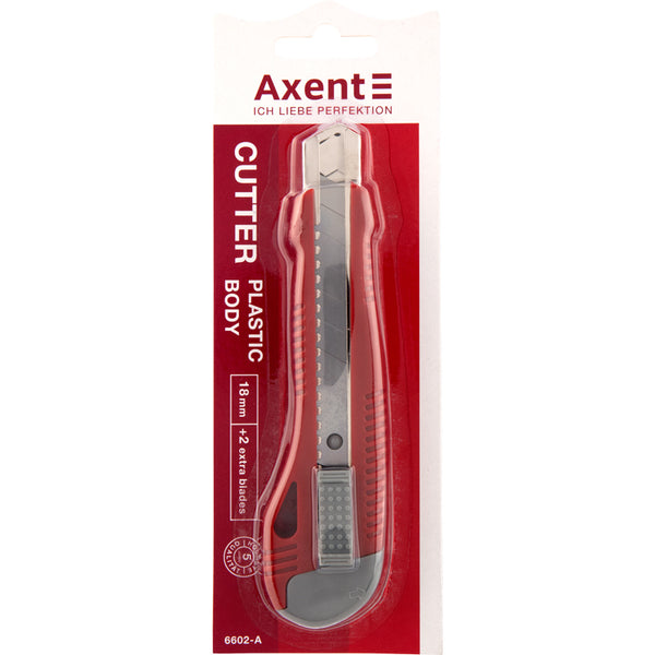 Cuttermesser Axent 6602-A mit Metallführung, 18 mm