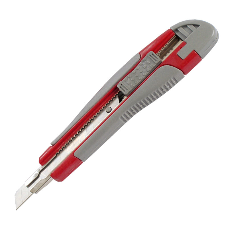 Cuttermesser Axent 6701-A mit Metallführung, Gummieinsätze, 9 mm
