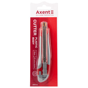 Cuttermesser Axent 6701-A mit Metallführung, Gummieinsätze, 9 mm