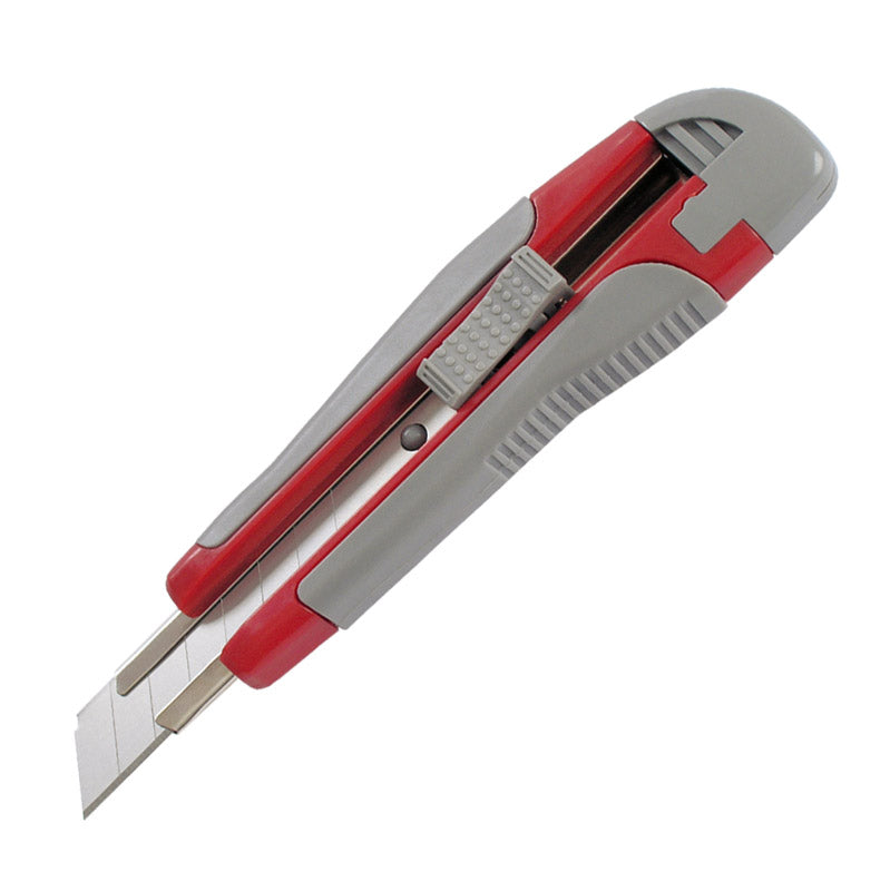 Cuttermesser Axent 6702-A mit Metallführung, Gummieinsätze, 18 mm