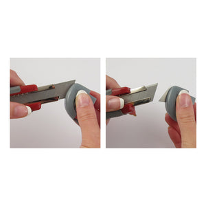 Cuttermesser Axent 6702-A mit Metallführung, Gummieinsätze, 18 mm
