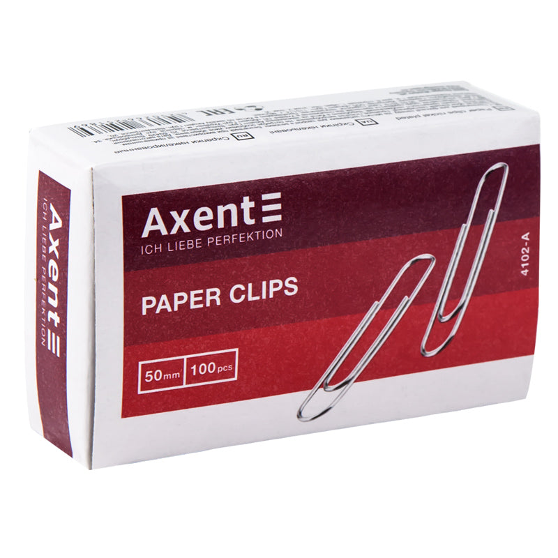 Büroklammern Axent 4102-A, 50 mm, vernickelt