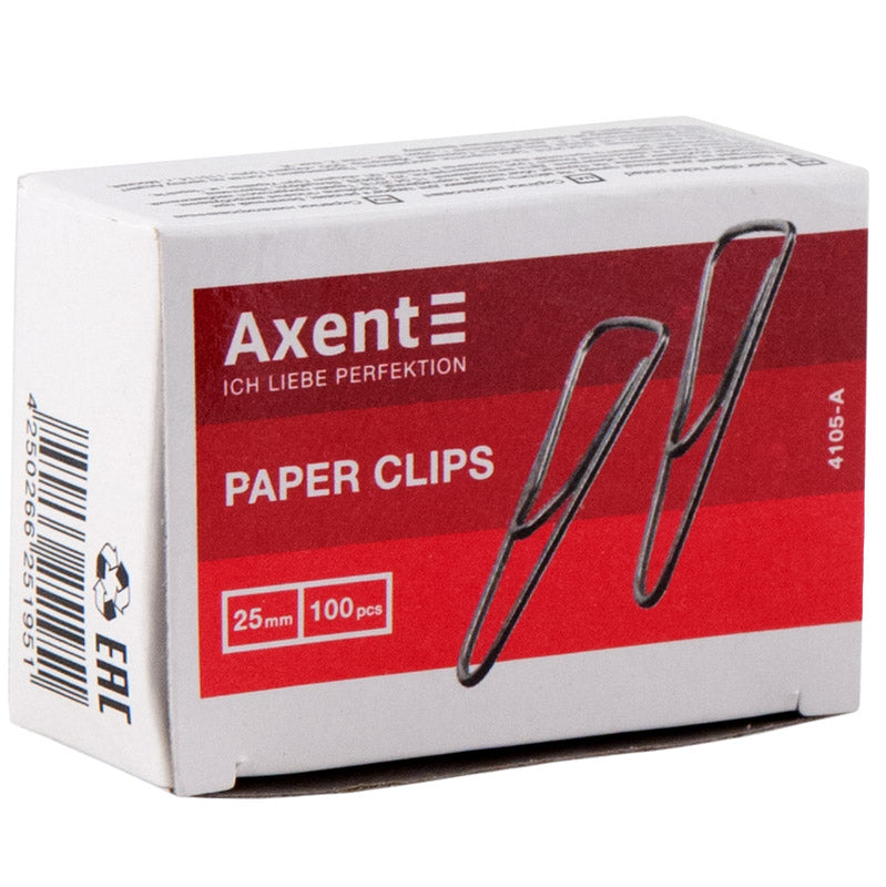 Büroklammern dreieckig Axent 4103-A, gebogen, 25 mm