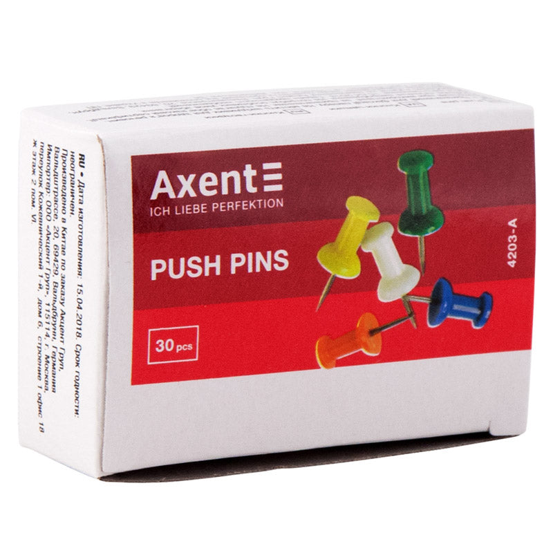 Pinnadeln Flaggen Axent 4203-A, 30 Stück, farbige