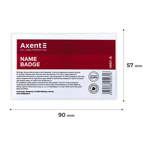 Horizontaler Badge mit Nadel Axent 4501-A