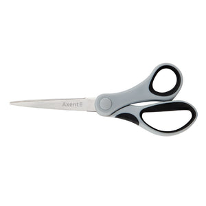 Büroscheren Axent Duoton 6301-01-A, 18 cm, mit gummierten Komfort-Griffen, grau-schwarz