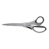 Büroscheren Axent Duoton 6302-01-A, 20 cm, mit gummierten Komfort-Griffen,grau-schwarz