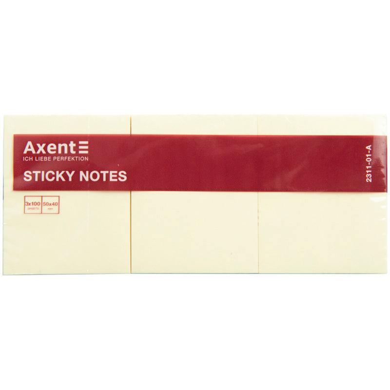 Haftnotizblock Axent 2311-01-A, 50x40 mm