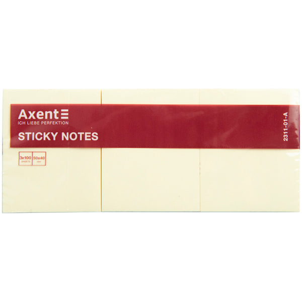Haftnotizblock Axent 2311-01-A, 50x40 mm