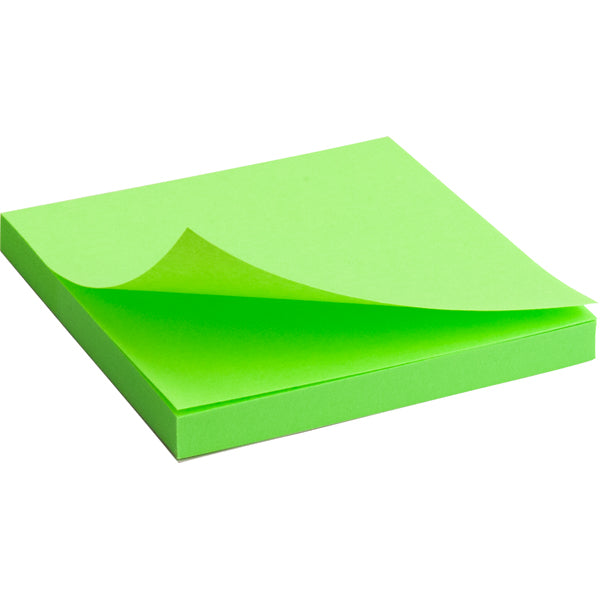 Haftnotizblock Axent 2414-12-A, 75x75 mm, 80 Blätter, Neon-Grün