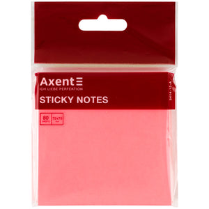 Haftnotizblock Axent 2414-13-A, 75x75 mm, 80 Blätter, Neon-Pink