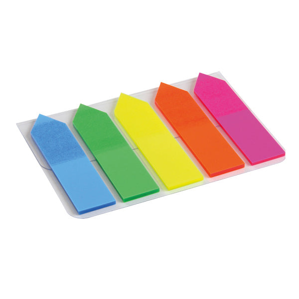 Index-Haftstreifen aus Plastik 5x12x50mm, 125 St. Pfeil